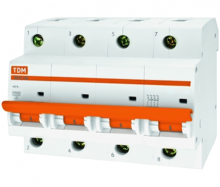 TDM ELECTRIC SQ0207-0078 Авт. выкл. ВА47-100 4Р 10А 10кА  х-ка С TDM